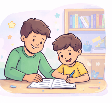 Parent and child reading